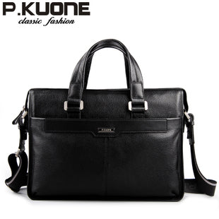 Genuine leather briefcase, laptop leather bag