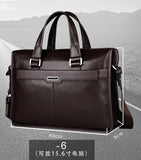 Genuine leather briefcase, laptop leather bag