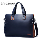 Men Briefcase Genuine Leather Men Bags