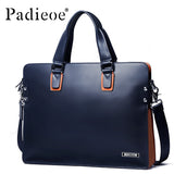 Men Briefcase Genuine Leather Men Bags