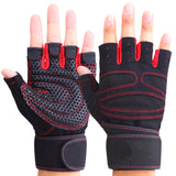 Men Women Half Finger Fitness Gloves Weight Lifting Gloves
