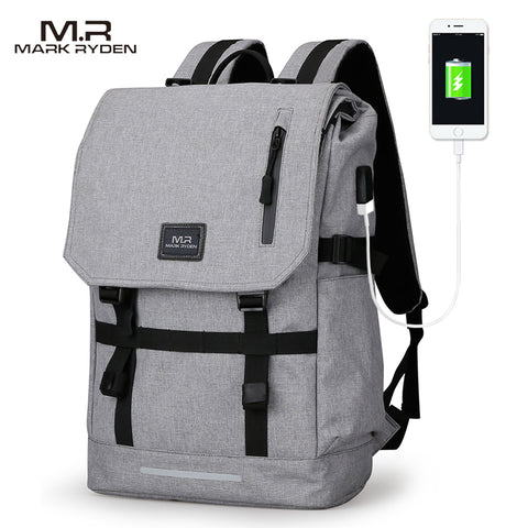 USB Design Backpack Bag Black Backpack women School