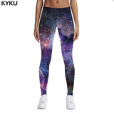 KYKU Brand New 3D Print Galaxy Leggings Fitness Legins Gothic