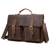 Men Briefcase Genuine Leather Bags