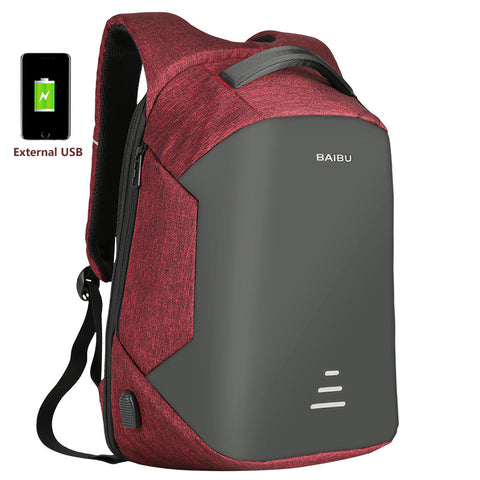 Anti Theft Backpack With Usb Charging Bag