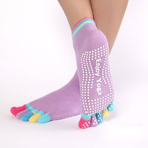 Women Sports Colorful Yoga Socks Hot Fitness And Pilates Cotton Socks