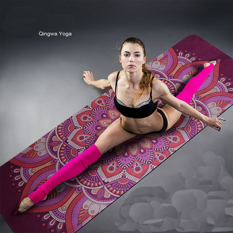 Folding Natural Rubber Yoga Mat eco-friendly