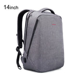 Men backpack anti-theft External USB charge