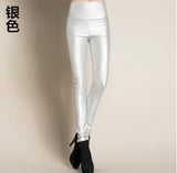 Leggings winter Women High Waist PU Leather Legging Slim Faux