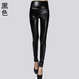 Leggings winter Women High Waist PU Leather Legging Slim Faux