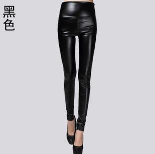 Leggings winter Women High Waist PU Leather Legging Slim Faux