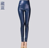 Leggings winter Women High Waist PU Leather Legging Slim Faux
