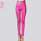 Leggings winter Women High Waist PU Leather Legging Slim Faux