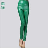 Leggings winter Women High Waist PU Leather Legging Slim Faux