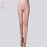 Leggings winter Women High Waist PU Leather Legging Slim Faux