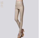 Leggings winter Women High Waist PU Leather Legging Slim Faux
