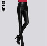 Leggings winter Women High Waist PU Leather Legging Slim Faux