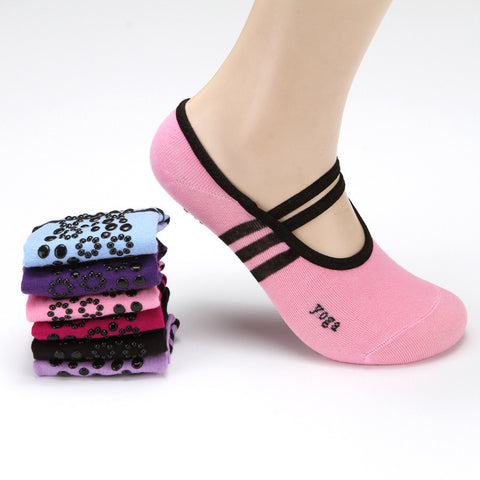 Women Yoga socks Bandage Cotton Halter sports socks