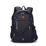 New Oxford Swiss Backpack USB Men Waterproof Travel