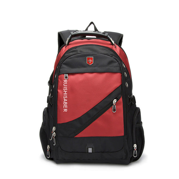 New Oxford Swiss Backpack USB Men Waterproof Travel