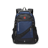 New Oxford Swiss Backpack USB Men Waterproof Travel