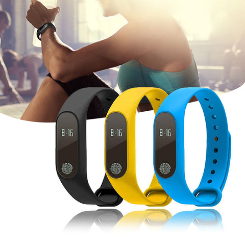 Sport Smart Wrist Watch Bracelet Display Fitness Gauge Step Tracker