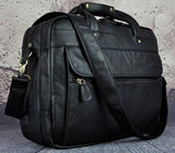 Men Oil Waxy Leather Antique Design Business Briefcase Laptop