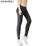 Leggings women casual leggins glossy sporting pants fitness